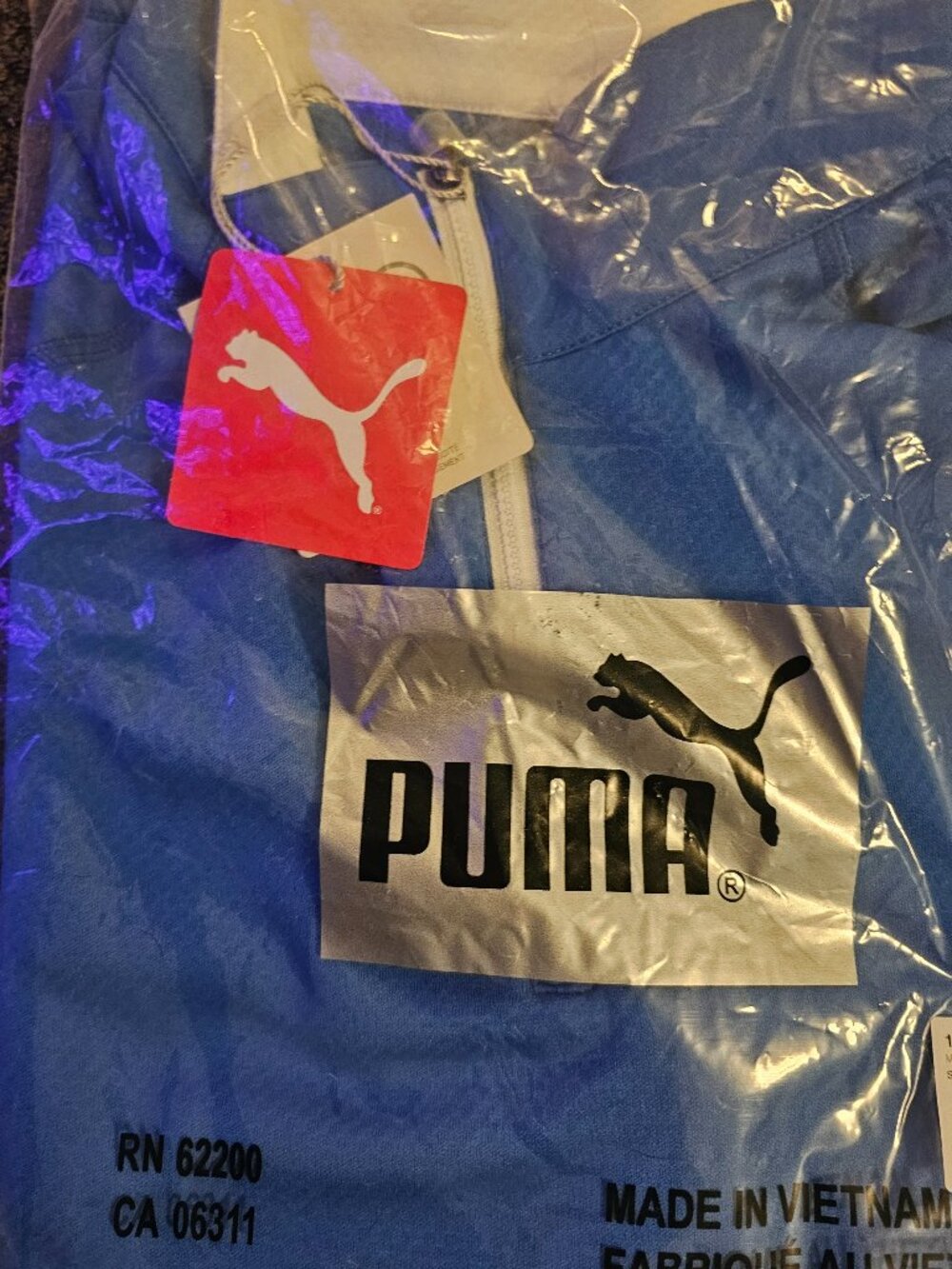 Men's Puma Golf Tech Quarter-Zip Strong Blue - NWT